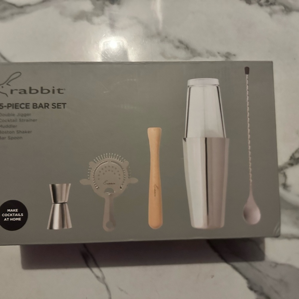 Rabbit Silver Bar Set